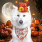 Autumn Pumpkin Dog Bandana – Pumpkin Patches Pet Bandana – Boho pet bandana – Snap On Bandana