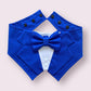 Royal Blue Dog Tuxedo Bandana, Wedding Ring Bearer Pet Attire
