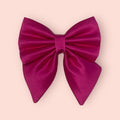 Cerise Silk Satin Dog Bow, Available in Bow Tie and Sailor Bow