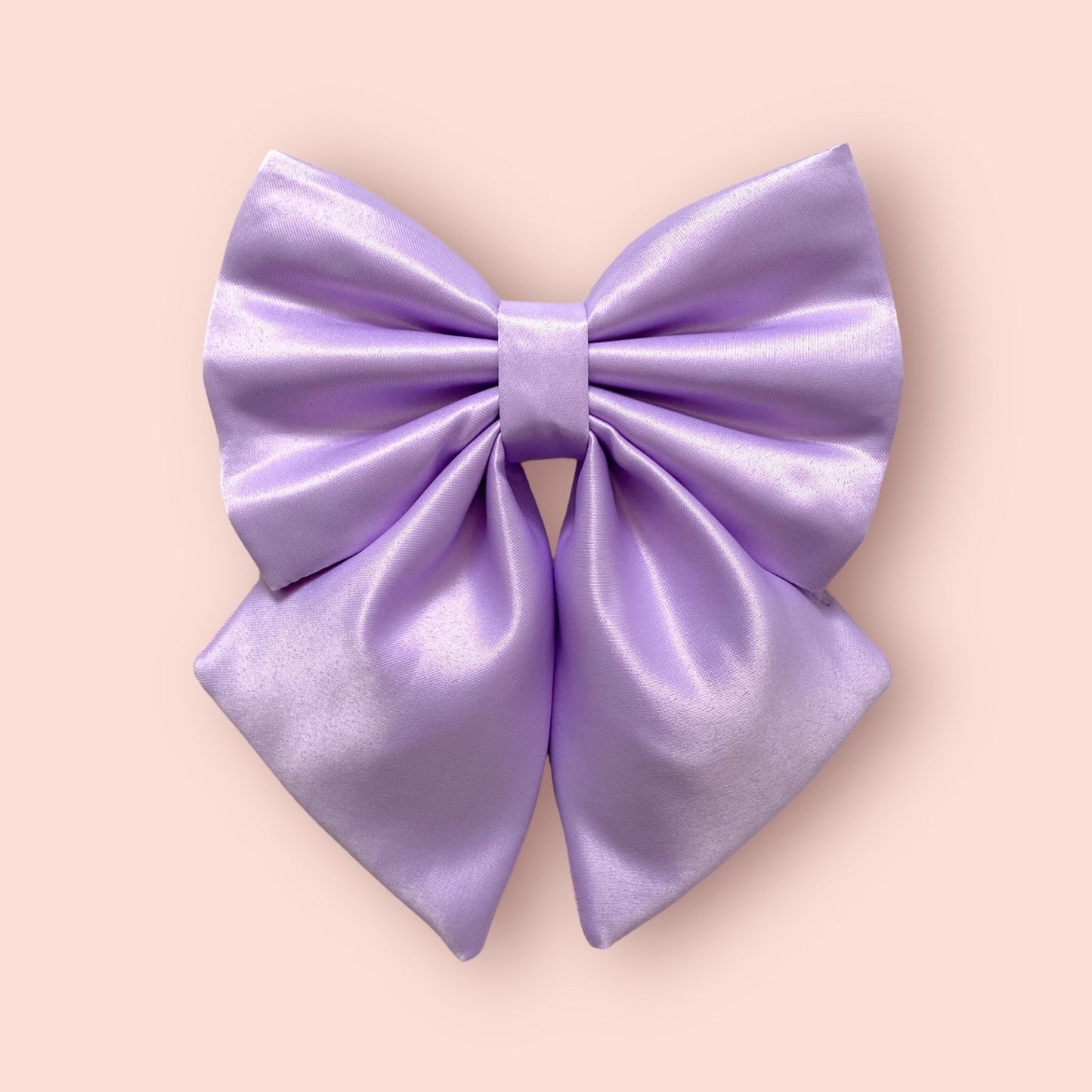Lilac Silk Dog Bow – Purple Sailor Bow or Bow Tie
