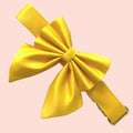 Bright Yellow Dog Bow, Available in Sailor bow and Bow Tie Style, Silk Yellow Dog Collar and Bow set, Spring and Summer Dog Bow Collar