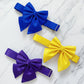 Bright Yellow Dog Bow, Available in Sailor bow and Bow Tie Style, Silk Yellow Dog Collar and Bow set, Spring and Summer Dog Bow Collar