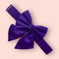 Purple Dog Bow, Available in Sailor bow and Bow Tie Style, Violet Dog Collar and Bow set, luxurious dog bow, optional with collar