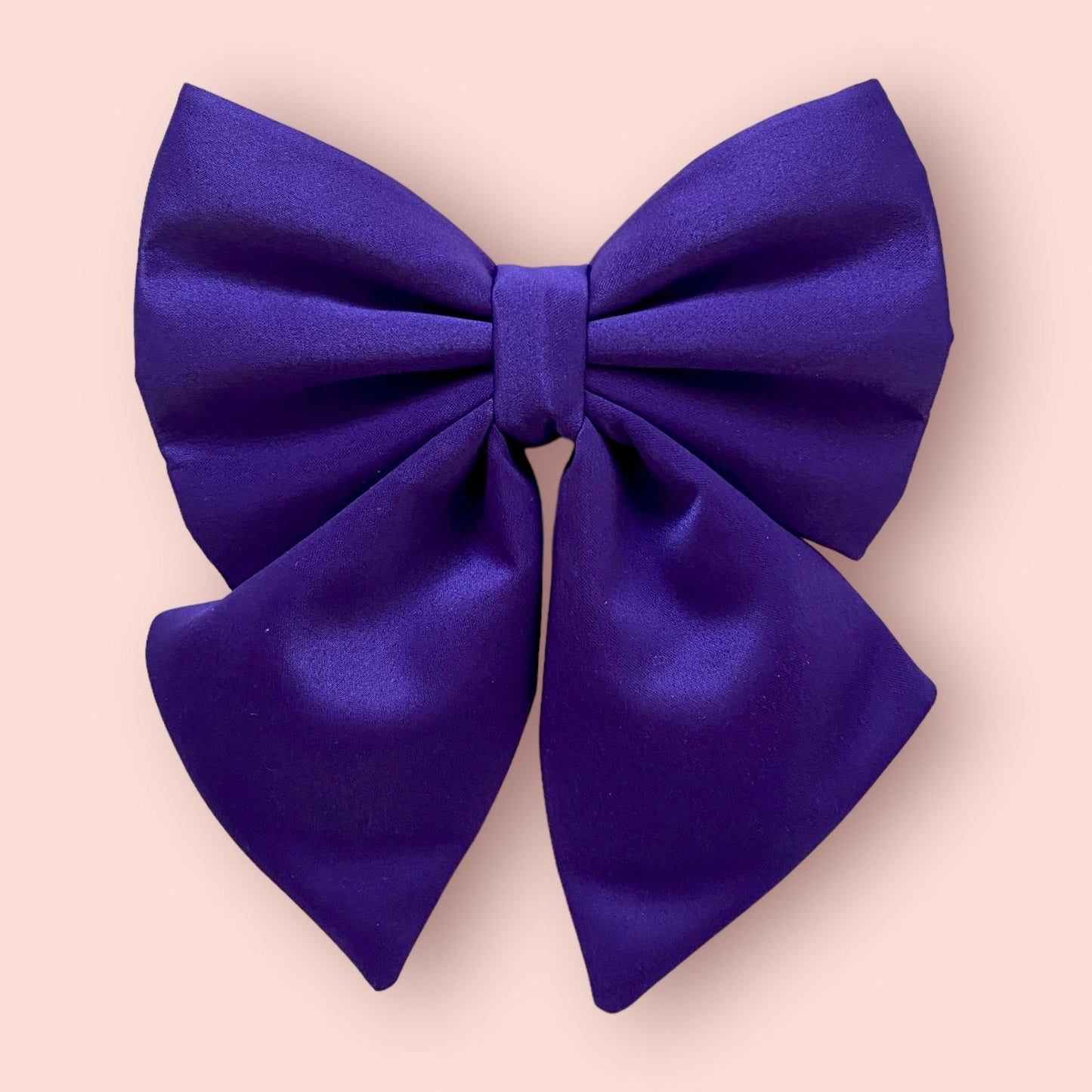 Purple Dog Bow, Available in Sailor bow and Bow Tie Style, Violet Dog Collar and Bow set, luxurious dog bow, optional with collar