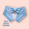 Light Blue Silk Satin Wedding Dog Tuxedo, Sky Blue Wedding Pet Tuxedo Bandana, Dog Wedding Ring Bearer, Luxury Wedding Pet Attire,