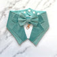 Turquoise Blue Wedding Dog Tuxedo | Wedding Pet Tuxedo Bandana  | Optional Change to Classic Button Style | Seafoam Blue Wedding Pet Attire