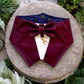 Plum Satin Dog Tuxedo Bandana: Wedding Ring Bearer Attire