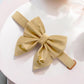 Warm Beige Velvet Dog Bow, Available in Sailor Bow and Bow Tie, Light Gold Velvet Pet Bow, Perfect for Special Occasions, Leash not included