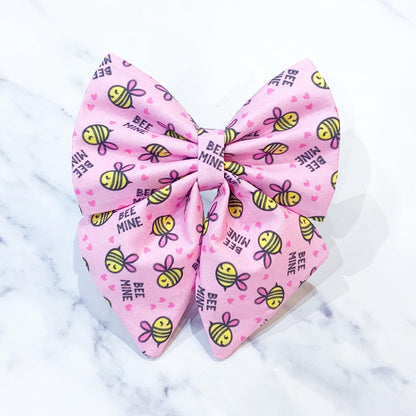 Valentine's day dog bow – Available in sailor bow and bow tie style– Optional to upgrade with matching dog collar