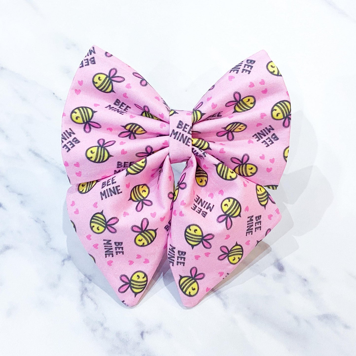 Valentine's day dog bow – Available in sailor bow and bow tie style– Optional to upgrade with matching dog collar