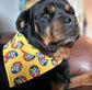 Easter Dog Bandana – Yellow Easter Egg Dog Scarf  – Yellow Spring Dog Bandana – Girl or boy dog bandana – Puppy dog bandana