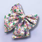 Purple Daisy Dog Bow for Spring: Bowtie or Sailor Bow