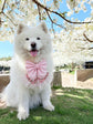 Pink Floral Dog Sailor Bow: Wedding Pet Accessory for Girl Pup