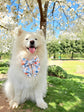 Flower Blossom Dog Sailor Bow – Dog Collar Bow – Handcrafted in the UK