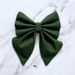 Dark Green Dog Bow Tie or Sailor Bow: Wedding Party Collar Accessory