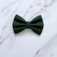 Dark Green Dog Bow Tie or Sailor Bow: Wedding Party Collar Accessory
