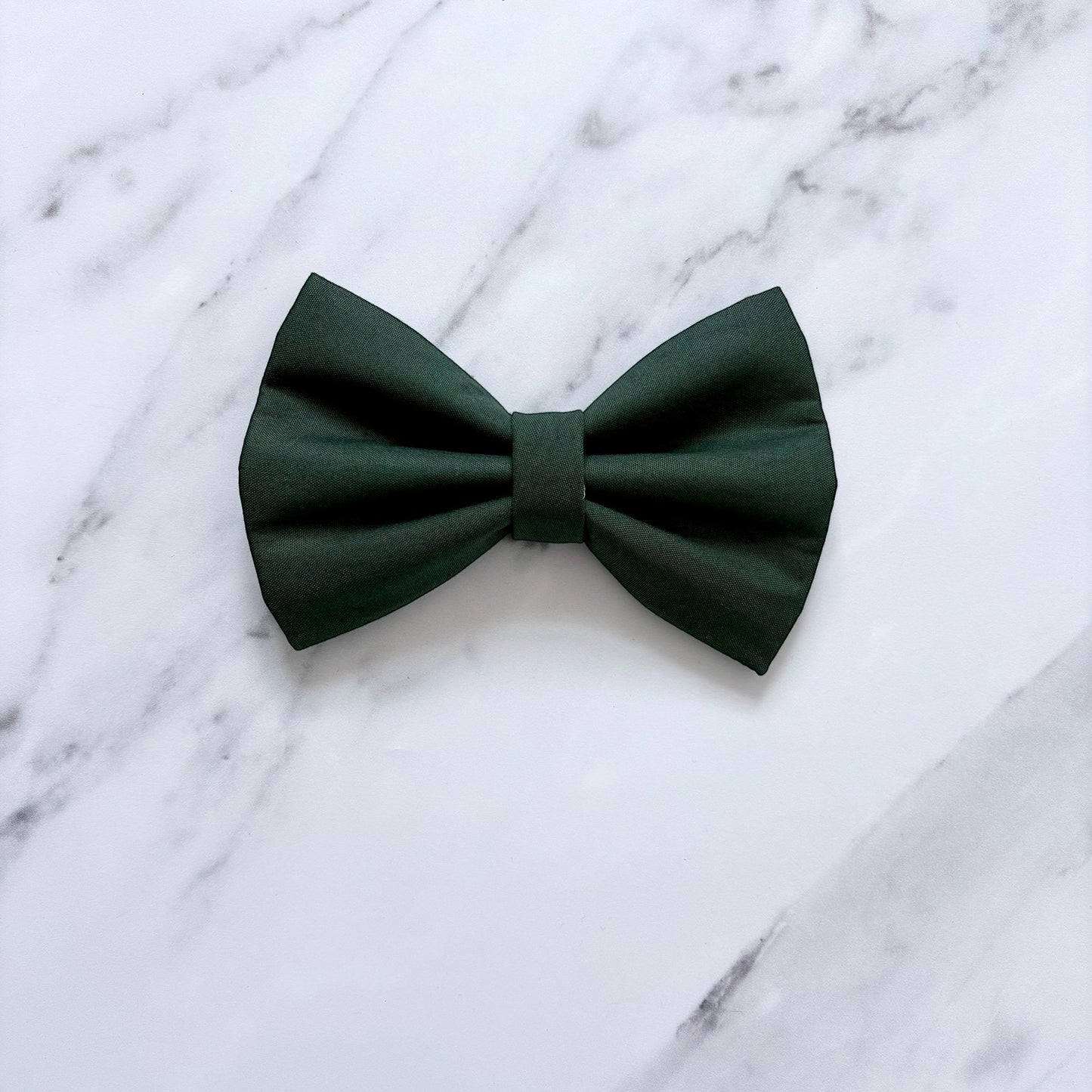 Dark Green Dog Bow Tie or Sailor Bow: Wedding Party Collar Accessory