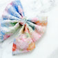 Summer Garden dog bow, Pastel Garden Dog Bow, available in sailor bow and bow tie styles, perfect for spring and summer