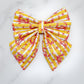 Beach Crabs Dog Bow, available in sailor bow and bow tie styles, Yellow Stiped Dog Sailor Bow, Summer Pet Accessory, Cute Beach Dog Bow