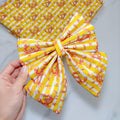 Beach Crabs Dog Bow, available in sailor bow and bow tie styles, Yellow Stiped Dog Sailor Bow, Summer Pet Accessory, Cute Beach Dog Bow