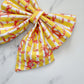 Beach Crabs Dog Bow, available in sailor bow and bow tie styles, Yellow Stiped Dog Sailor Bow, Summer Pet Accessory, Cute Beach Dog Bow