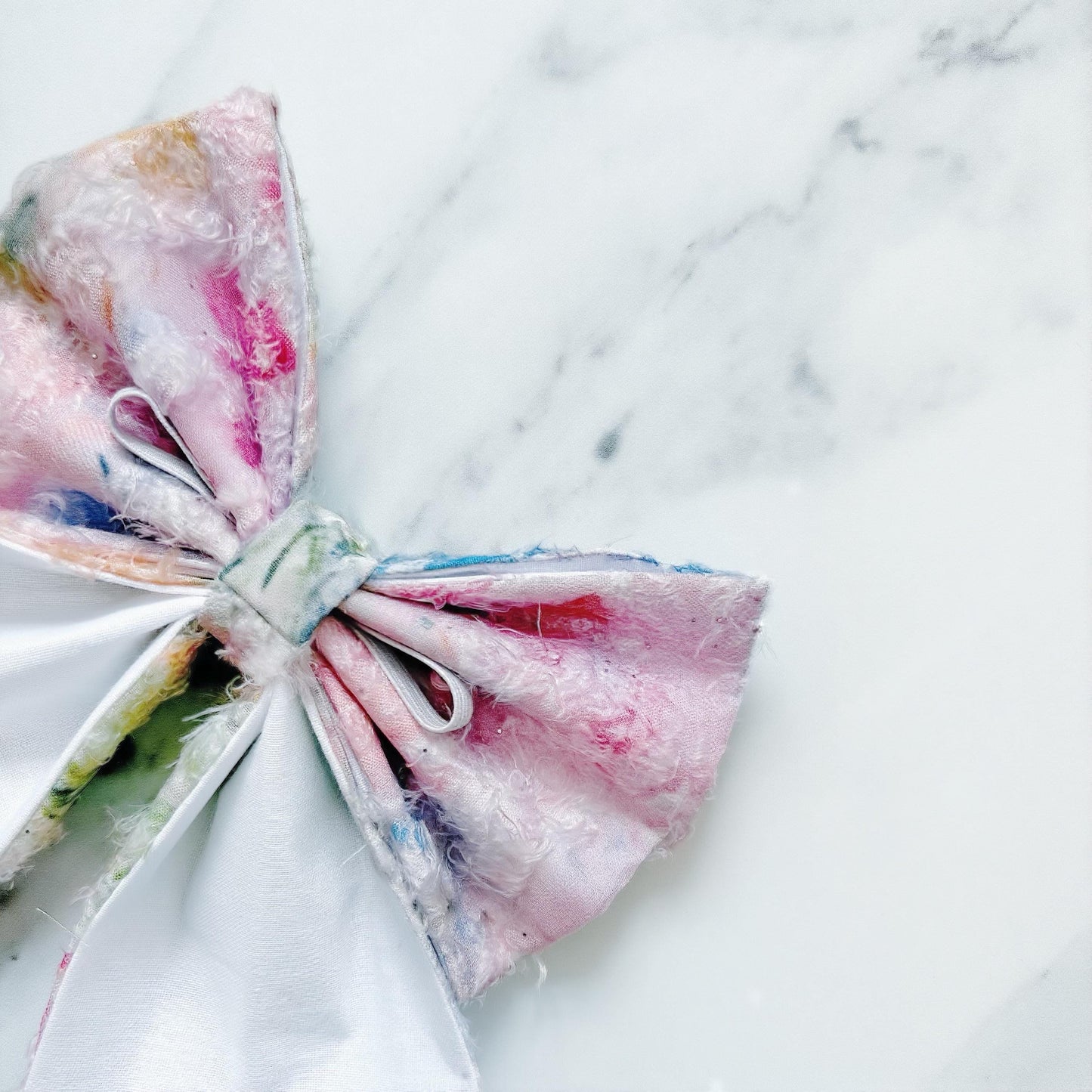 Summer Garden dog bow, Pastel Garden Dog Bow, available in sailor bow and bow tie styles, perfect for spring and summer