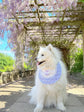 Purple Lavender Dog Bandana with bow