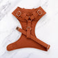 Bespoke Terracotta Dog Tuxedo Harness: Outfit for Dog Ring Bearer