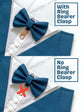 Navy Blue Wedding Dog Tuxedo Bandana: Handmade Pet Ring Bearer Outfit