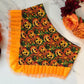 Halloween Jack O’Lantern Pumpkin Dog Bandana with Orange Ruffles