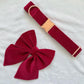 Red Velvet Dog Bow Tie or Sailor Bow - Christmas Dog Gift