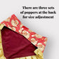 Father Christmas Santa Dog Bandana with Gold Ruffles