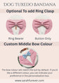 Taupe Wedding Dog Tuxedo Bandana, Ring Bearer Style Available, More Colours Available