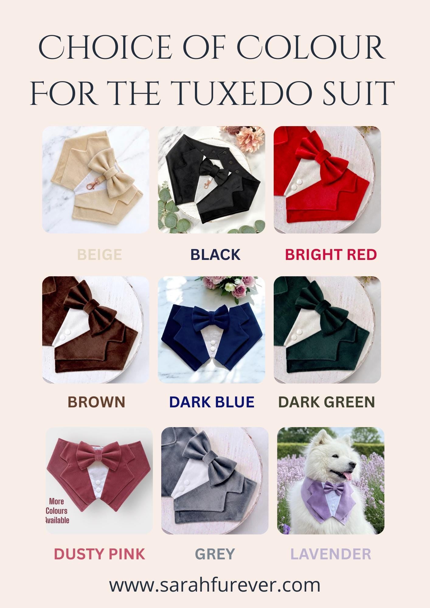 Dark Green Velvet Wedding Dog Tuxedo Bandana, Pet Wedding Ring Bearer Outfit