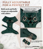 Olive Green Dog Tuxedo Harness: Made-to-measure Formal Wedding Outfit