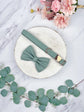 Sage dog bow, available in sailor bow and bow tie, optional with matching sage green dog collar, perfect for wedding and parties