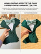 Dark Green Dog Tuxedo Harness with Bow Tie: Pet Wedding Suit Handmade in Norfolk