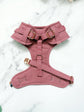 Bespoke Dusty Pink Dog Tuxedo Harness, Formal Dog Suit for Wedding