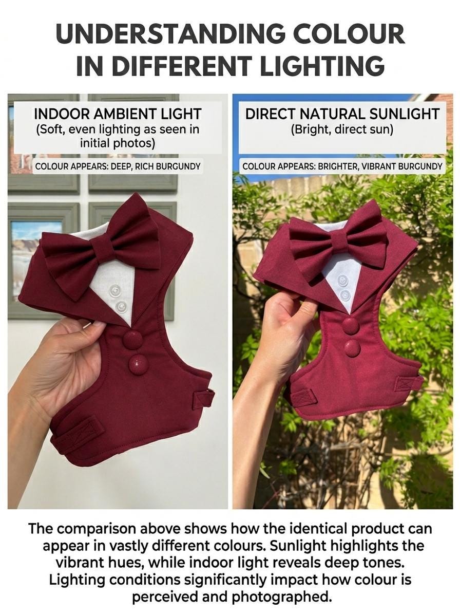 Bespoke Burgundy Red Formal Dog Tuxedo Harness: Custom Wedding Attire for Dogs