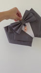Grey Wedding Dog Tuxedo Bandana, Ring Bearer Attire for Pets