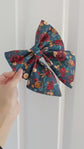 Christmas Florals Dog Sailor Bow, Winter Flowers Dog Sailor Bow, Watercolour Roses Dog Sailor Bow, Perfect for Christmas and Wedding