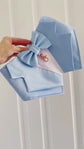 Light Blue Silk Satin Wedding Dog Tuxedo, Sky Blue Wedding Pet Tuxedo Bandana, Dog Wedding Ring Bearer, Luxury Wedding Pet Attire,