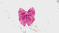 Valentine's day fuscia pink plaid dog bow – Available in sailor bow and bow tie style– Optional to upgrade with matching dog collar