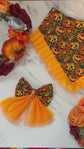 Spooky Halloween Pumpkin Patch Dog Bow Sailor Bow