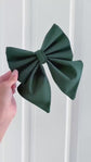 Dark Green Dog Bow Tie or Sailor Bow: Wedding Party Collar Accessory