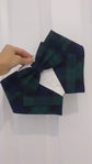 Black Watch Tartan Dog Tuxedo Bandana, Scottish Checks Dog Waistcoat for Clan Campbell