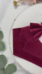 Wine Red Velvet Dog Tuxedo Bandana: Wedding Ring Bearer Outfit