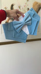 Sky Blue Velvet Wedding Dog Tuxedo | Wedding Pet Tuxedo Bandana  | Optional Upgrade to Dog Ring Bearer | Light blue Wedding Pet Attire