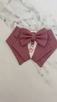 Wedding Dog Tuxedo Bandana: Dusty Pink Suit for Pet Ring Bearer