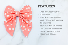 Load image into Gallery viewer, Eucalyptus leave dot bow tie/ sailor bow